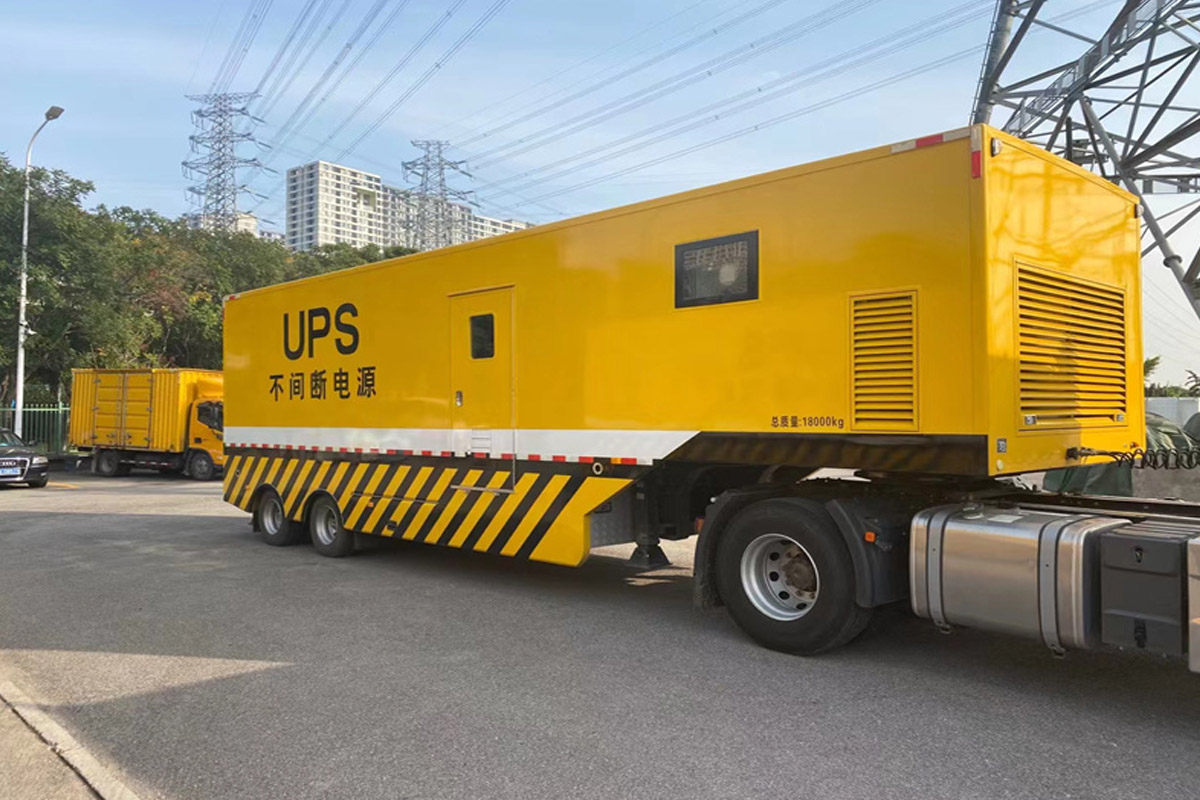 杨陵发电机租赁施工现场