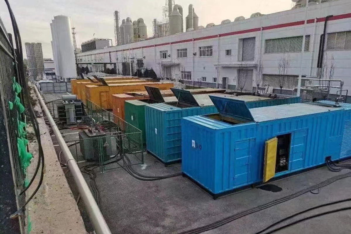 杨陵发电机租赁施工现场
