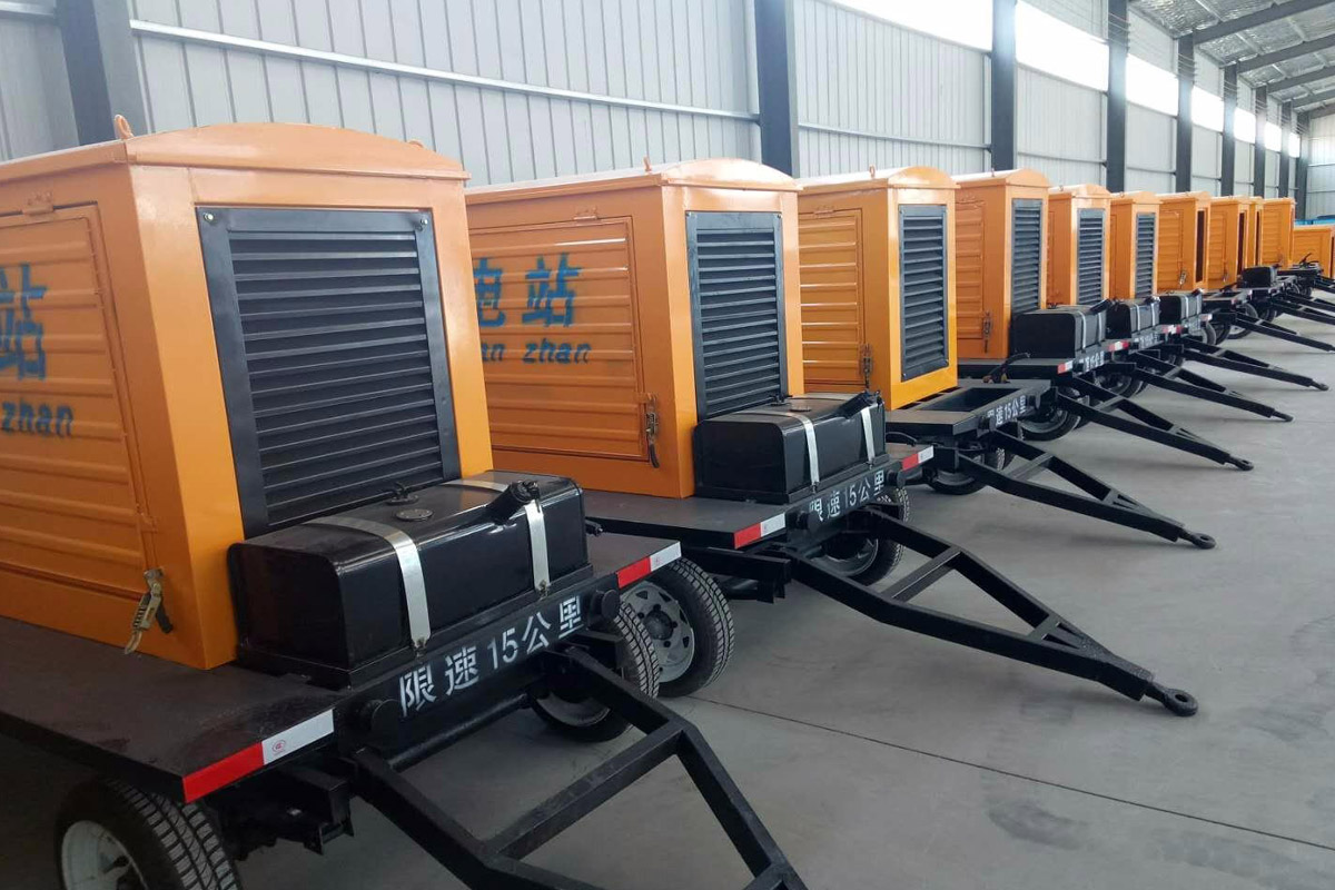 杨陵发电机租赁施工现场